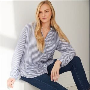 BeachLunchLounge Striped Buttondown